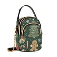 thumbnail image 7 of FORMRS Crossbody Bag for Women Quilted Travel Shoulder Cell Phone Purse with Chain Strap Handbag, Christmas Cartoon Gingerbread Pattern, 7 of 7