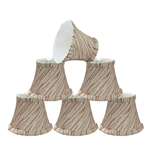 Aspen Creative Corporation 5'' Fabric Bell Candelabra Shade (Set of 6)