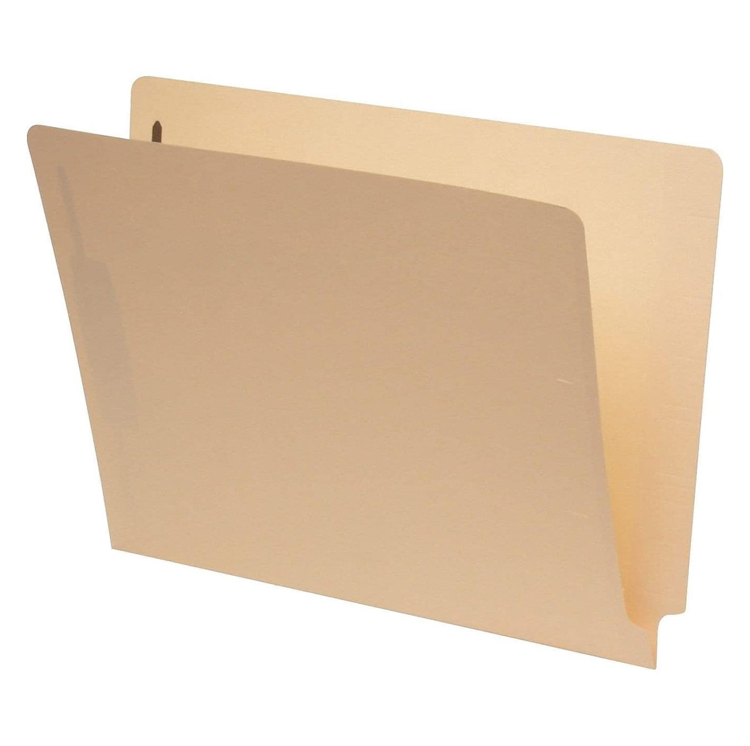Manila Folders Letter Size - 50 Pack End Tab File Folders, 2 Fasteners, Straight Cut, Manila, Legal/Letter File Organization for Home, Office, School