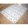 thumbnail image 3 of 4x6, 5x8 and 8x10 Moroccan Rug | White and Blue Wool Rug | TRD1713, 3 of 10