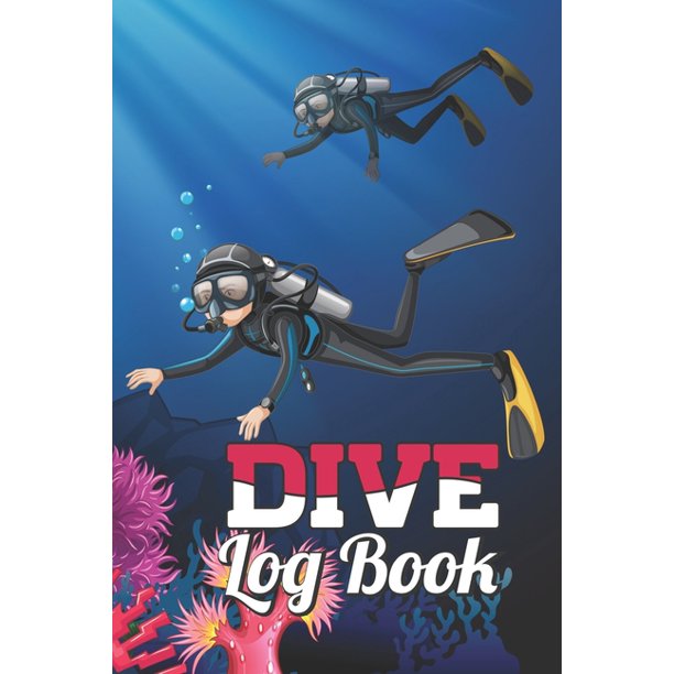 Dive Log Book Scuba Diving Logbook for Beginner, 100 Pages in 6" x 9