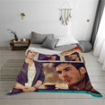thumbnail image 5 of Ian Somerhalder The Vampire Diaries Thick Blanket Cozy Soft Fuzzy Anti-pilling Flannel Throw Blanket Warm Sofa Bed Blanket 40"x30" For Adult Teen Kids, 5 of 7