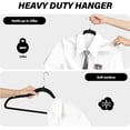 thumbnail image 6 of ACSTEP Velvet Clothes Hangers 40 Pack, Non-Slip Hangers with 360 Rotating Hook, Black, 6 of 7