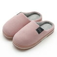 thumbnail image 3 of Winter Slides Thickened Non-skid Unisex Closed Back Sandals Slip on Slippers, 3 of 10