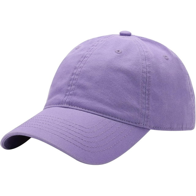 Plain Washed Baseball Cap - Retro Adjustable Cotton Hat, Vintage Structured Golf Dad Cap for Men Women