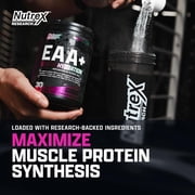 Nutrex Research EAA Hydration | EAAs + BCAA Powder | Muscle Recovery, Strength, Endurance | 8G Essential Amino Acids + Electrolytes | Strawberry Watermelon 30 Serving