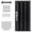 Black, variant on Amsleekey 47.2" Wood Slat Acoustic Panels, 4-Piece Acoustic Wood Slat Wall Panels, 3D Textured Decor, Black
