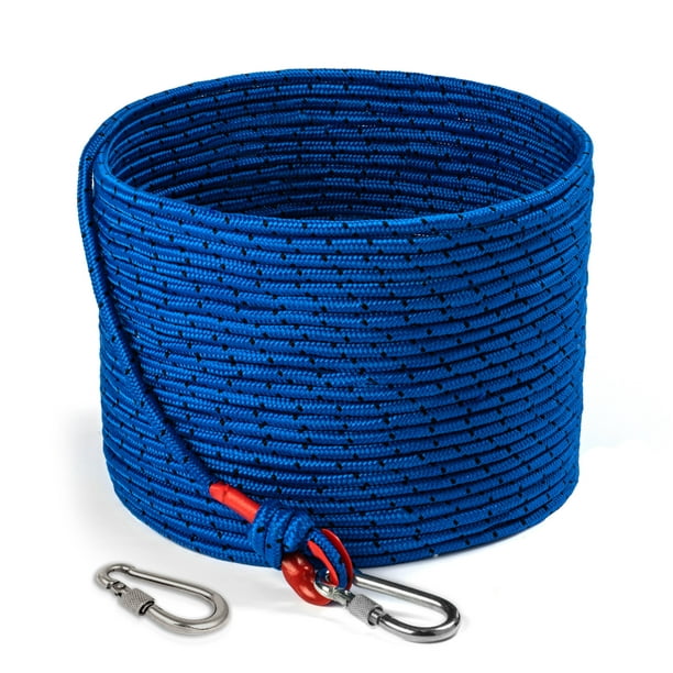 Loreso Strong Fishing Rope with Double Carabiner Heavy Duty 1200 lb Strength All