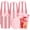 Pink, variant on 50 Pack 12 oz Pink Plastic Party Cups with Sip Lids, Disposable Iced Coffee Cup with Lid, Round Bottom Stemless Glasses Drinking Cups