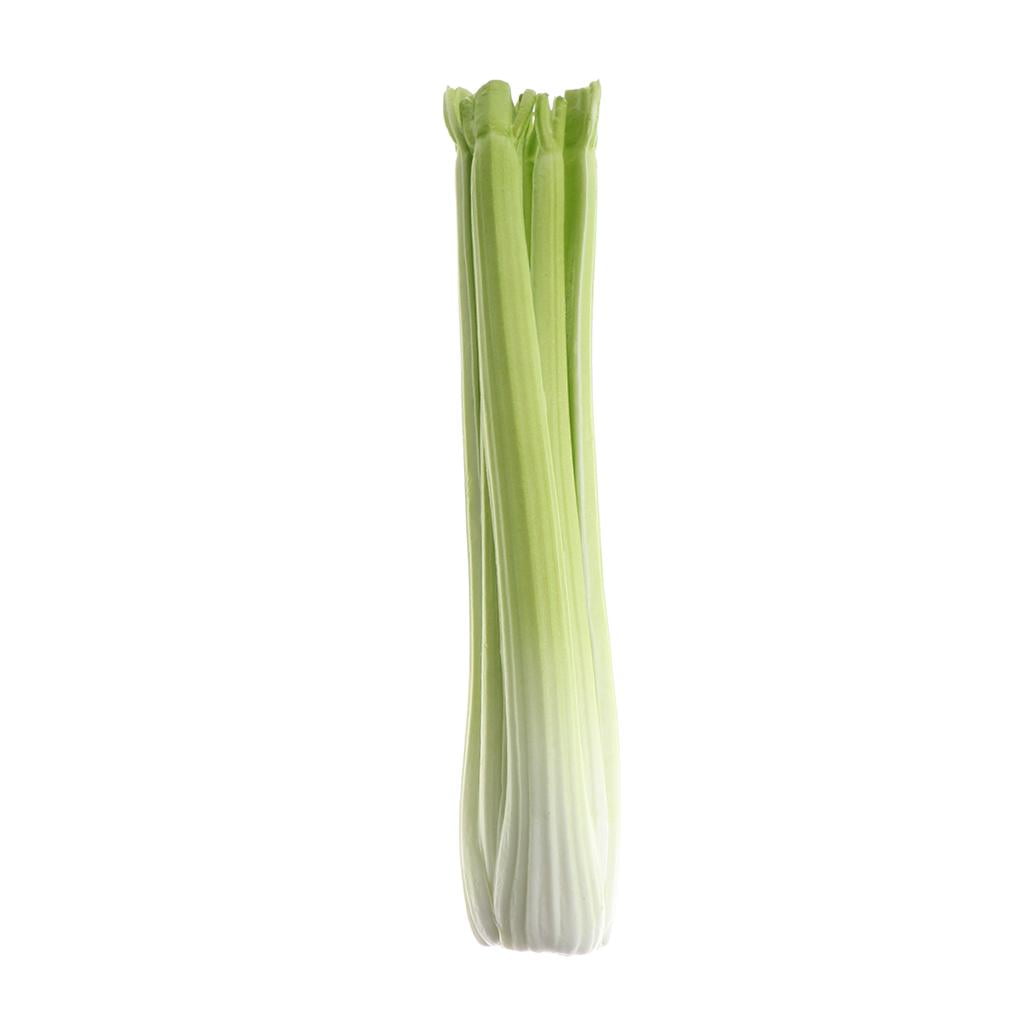 Pack of 3 Artificial Spring Onions Plastic Decorative Vegetable 36cm 