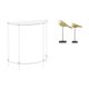 thumbnail image 1 of Mesita de noche de acrílico,Mesa auxiliar de acrílico transparente Mesa auxiliar transparente en capas,Mesa pequeña de acrílico,mesita de noche pequeña,compacta,Estatuas de, 1 of 8