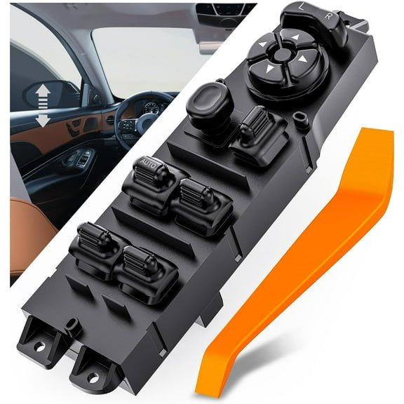 Nilight Power Master Window Switch Compatible with 1997 1998 1999 2000 2001 Jeep Cherokee Front Left Driver Side Window Control Switch Replacement Set with Removal Tool, 2 Years Warranty