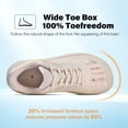 thumbnail image 2 of Women's Slip in Hands up Free Wide Toe Box Running Shoes Arch Support Cushion Walking Sneakers with Zero Drop Sole, 2 of 6