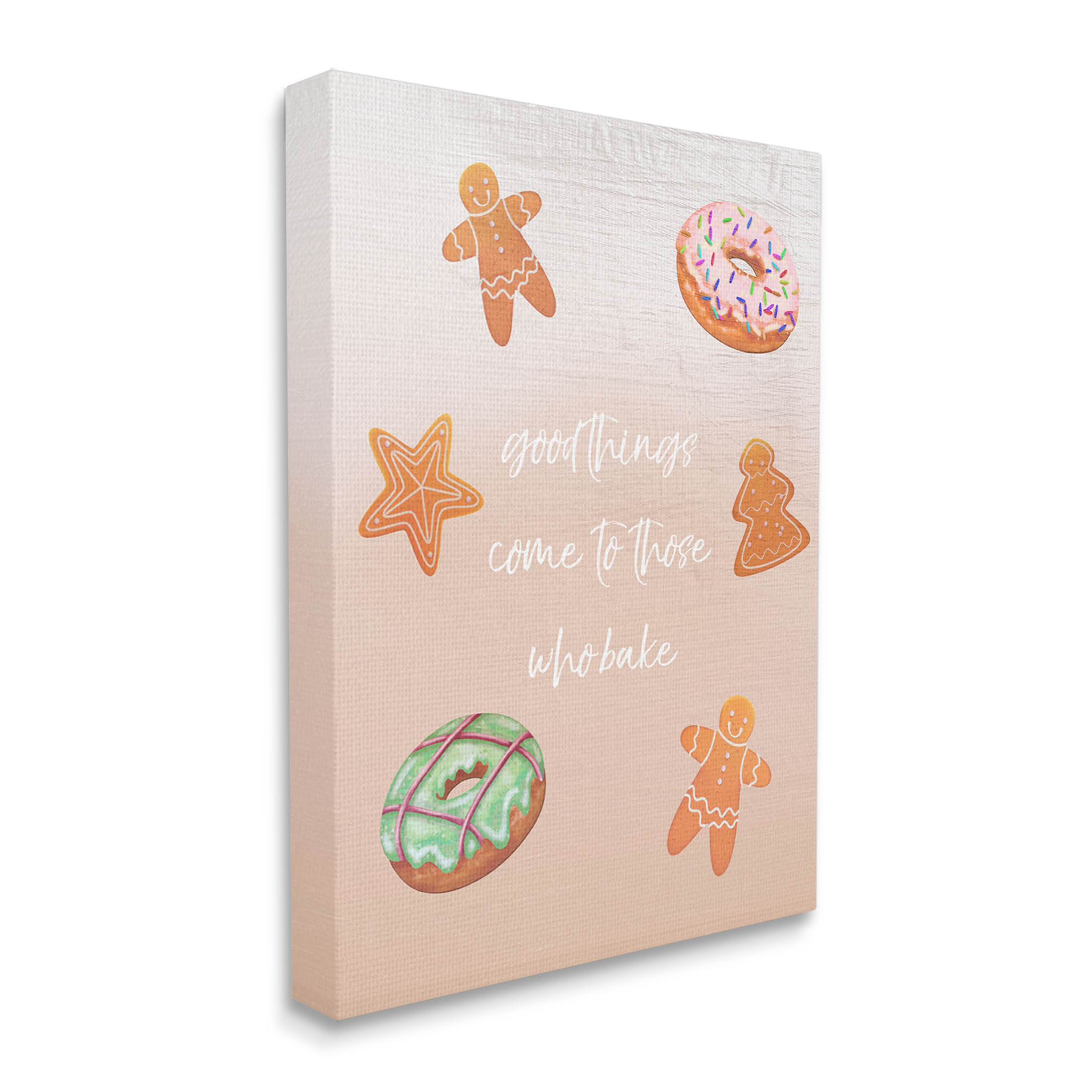 Those Who Bake Holiday Cookies Holiday Graphic Art Gallery Wrapped Canvas Print Wall Art