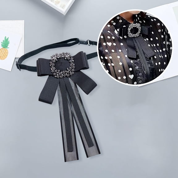 Ropa Decoración Niñas Hugo Pajarita Corbata Elegante negra
