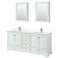 thumbnail image 2 of Wyndham Collection Wcs202080d-Qtz-Unsmed Deborah 80" Free Standing Double Basin Vanity Set, 2 of 7