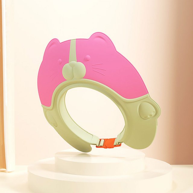 Gorro de champú para bebé, impermeable, con protección para los oídos, de goma suave, para champú para niños, gorro de baño para ducha para bebé, gorro de champú para niños que retiene el agua