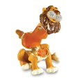 thumbnail image 2 of Luxury Giftware by Jere Bejeweled Crystal Gold-tone Enameled ARI Lion Trinket Box and Matching 18 Inch Necklace, 2 of 4