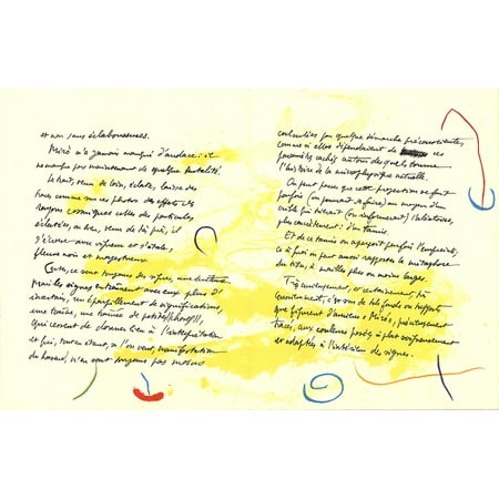 Miro Signed Lithograph - Joan Miro-Album 19 Original Lithographs Pages 11,12-1961 Lithograph