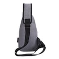 thumbnail image 4 of Bolso Bandolera Bluelander Gris Mochila Cruzada con Puerto USB, 4 of 4