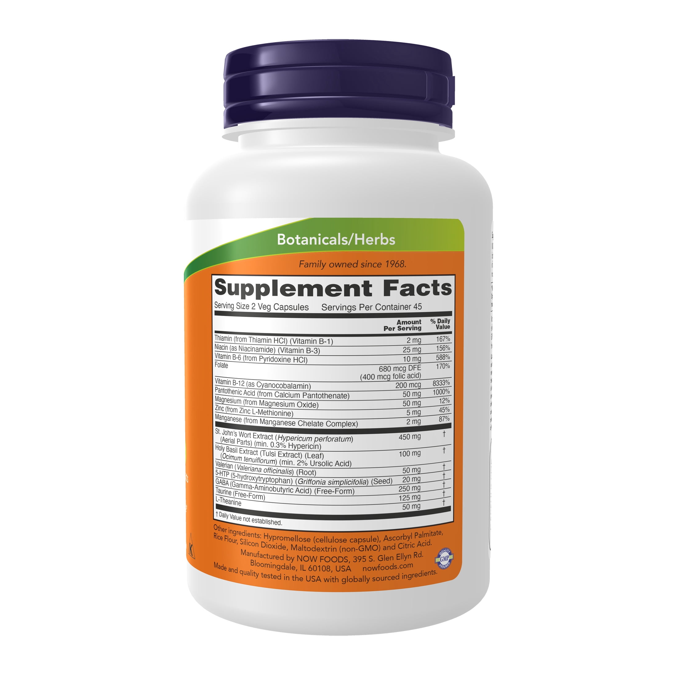 NOW Supplements, Mood Support with St. John's Wort, Nutrient and Herbal Extracts, 90 Veg Capsules