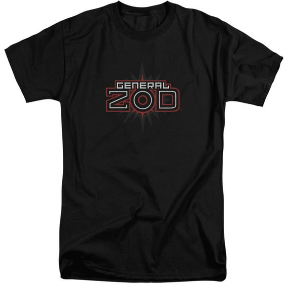 Superman Zod Logo Adult Tall T-Shirt Black