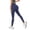 Navy, variant on YUEHUA Women's High Waist Mesh Panel Yoga Leggings, Tummy Control Butt Lifting Compression Pants, Stretchy Workout Tights for Fitness & Sports