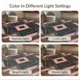 thumbnail image 7 of ODIKA 8'x10' Washable Area Rug Non-Shedding, Easy Care, Pink Grey Gradient Field Balanced Rectangular Crisp Contemporary for King Size Bedroom Under Bed, Master Suite, 7 of 7