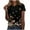 Black, variant on WXLWZYWL Womens Summer Tops Casual Printing Shirts Short Sleeve Loose Tee Tops V Neck Blouse Pink