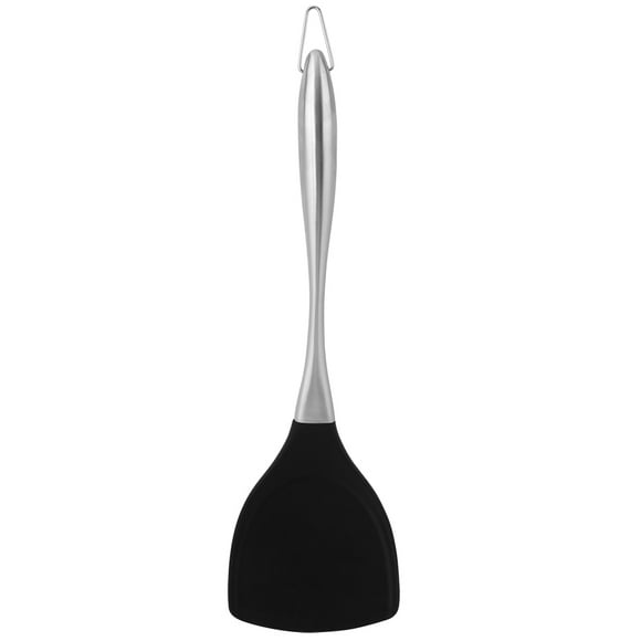 Spatule en Silicone Cuisine Cuisine Friture Gadget, Cuisine Poignée En Acier Inoxydable Pan Cuisson Gadget Outils
