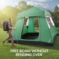 thumbnail image 2 of 6 Person Instant Cabin Tent for Camping, Breathable Pop-up Tents with Carry Bag, Waterproof, Hiking&Traveling, Green, 2 of 10