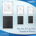 thumbnail image 3 of Icona Bay Mixed Sizes Brushed Silver Picture Frames, 10 Pack, Noble Collection (US Company), 3 of 7