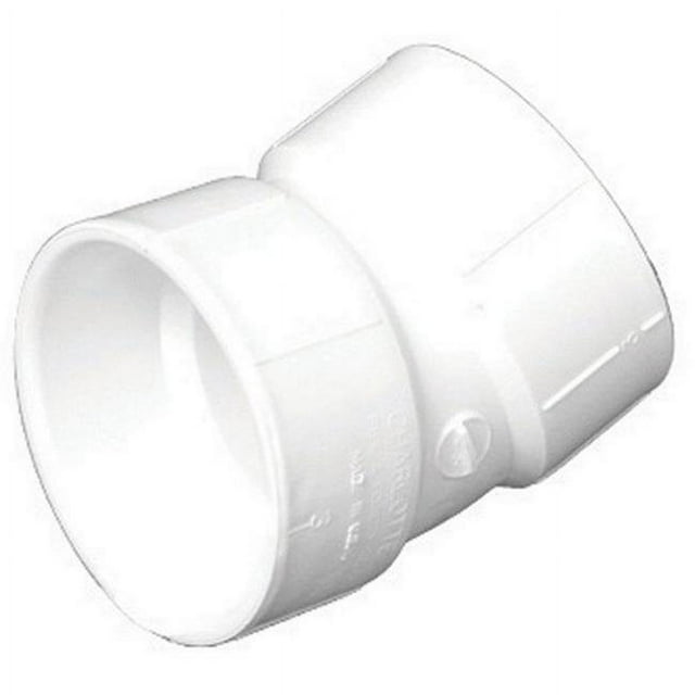 Schedule 40 DWV PVC 22-1/2 Degree Pipe Elbow, 2 In. - PVC 00324 0800HA