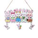 thumbnail image 2 of Letrero grande de madera para puerta de Pascua | Decoración navideña con estampado de huevos y conejitos | Decoración primaveral estilo granja para el hogar y fiestas, 2 of 6