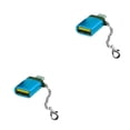 thumbnail image 2 of Matsuzay Adaptador USB C a multipropósito portátil tipo C a conector USBA para dispositivos de cargadores de portátiles azul 2piezas, 2 of 6