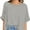Grey, variant on Oversized T Shirts for Women Short Sleeve Loose Fit Crewneck Summer Tops Casual Basic Rolled Sleeves Tee Shirt