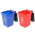 thumbnail image 2 of 2 Pcs Kids Car Toys Countertop Trash Can Car Trash Can Trash Recycling Containers Mini Trash Bin Lid Container, 2 of 4