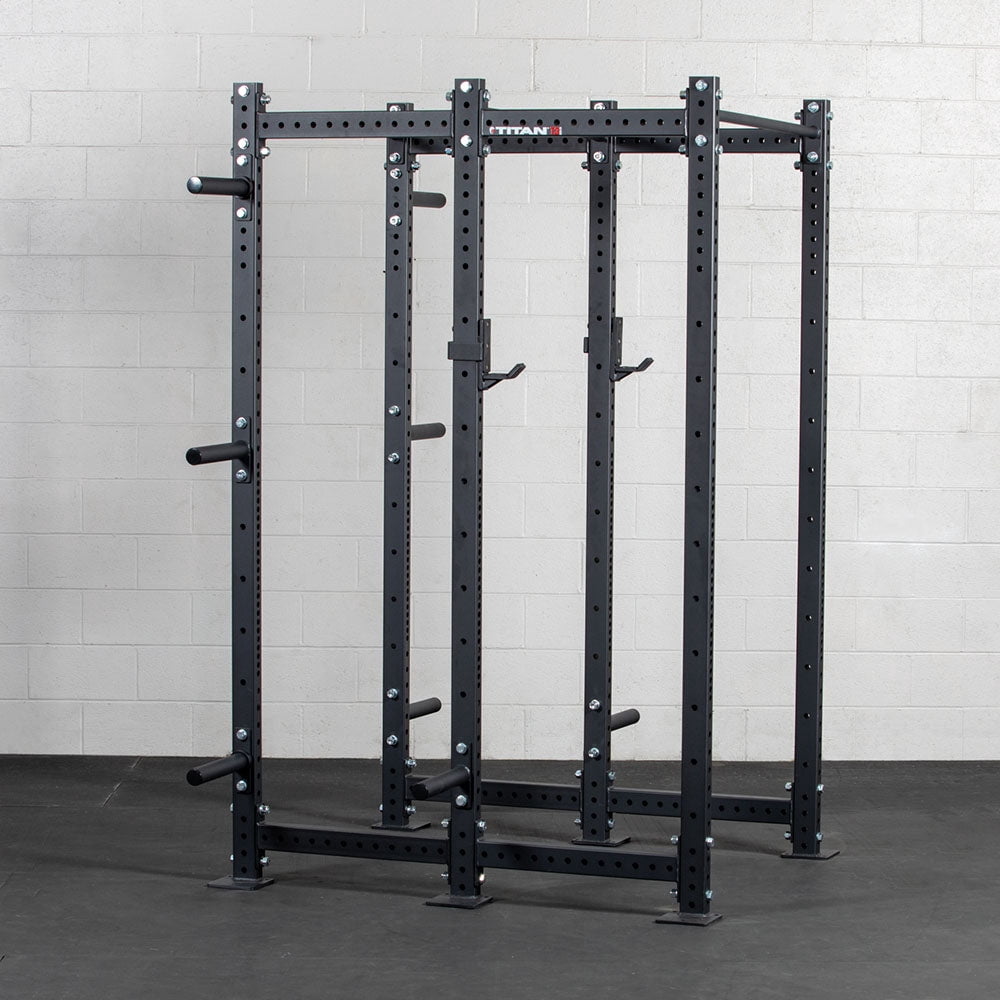 Titan Fitness T-3 Series Power Rack Extension Kit, Black 91" Height x 24" Depth, 2x3 11-Gauge Steel Uprights, Bolt-Together Rack Expansion for Home Gym
