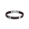 thumbnail image 1 of Pulsera de correa Fossil Leather Essentials Brown JF04133040 para hombre, 1 of 6