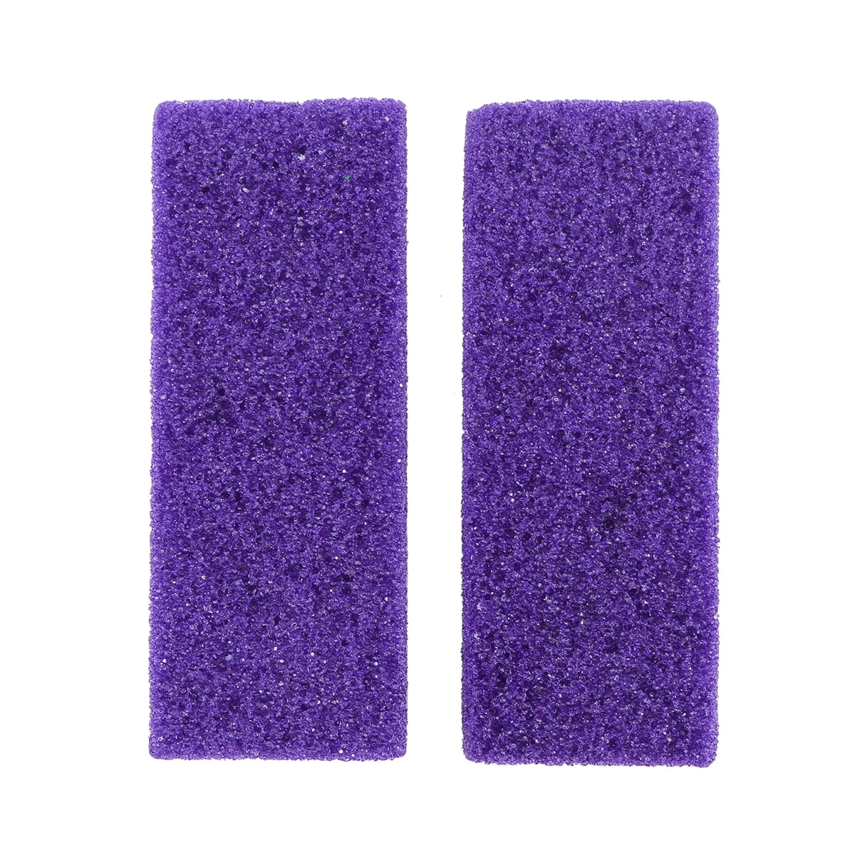 2pcs Foot Care Exfoliator Pedicure Tool Foot Pumice Stone Block Callus Remover Scrubber(Purple)
