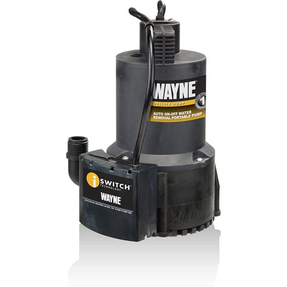 Bomba sumergible Wayne EEAUP250 1/4 HP reforzada 1L negra