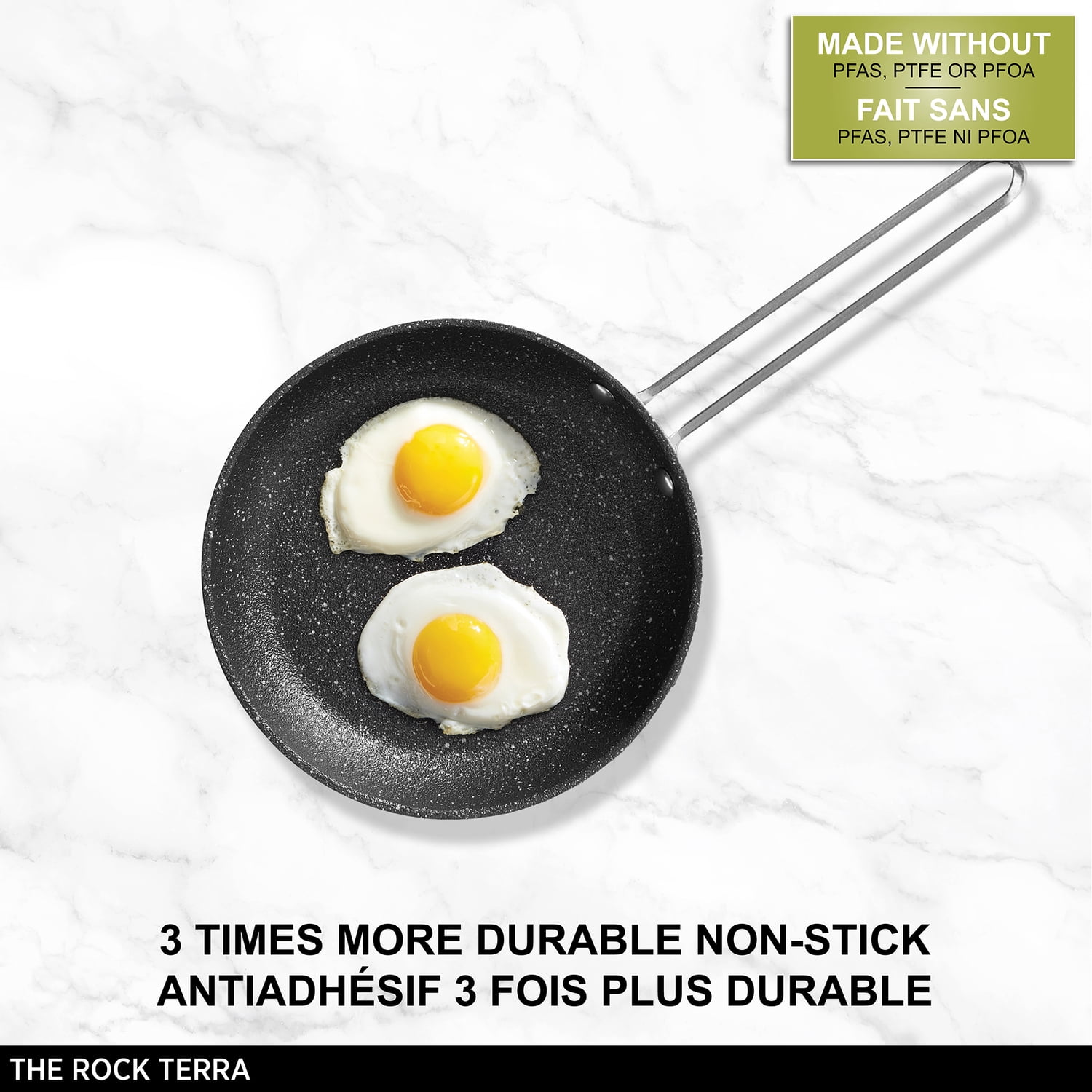 THE ROCK by Starfrit 6-In. Terra Collection Nonstick Fry Pan with Stainless Steel Handle