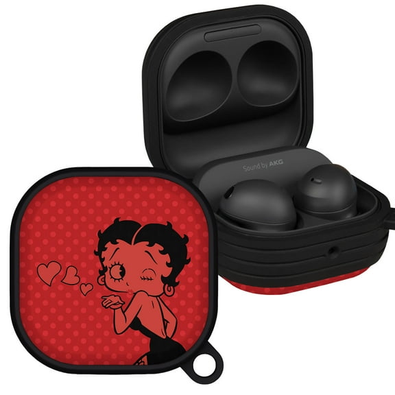 Betty Boop Classic HDX Case Cover Compatible with Samsung Galaxy Buds Pro & Buds Live (Boop Kisses) by Affinity Bands