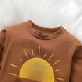 thumbnail image 4 of Vedolay Sweatshirt Kid Girl's Tie Dye Hoodies Long Sleeve Crew Neck Pulllover Top,Brown 6-12 Months, 4 of 5