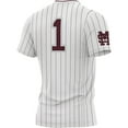 thumbnail image 3 of Unisex ProSphere #1 White Mississippi State Bulldogs Softball Jersey, 3 of 3