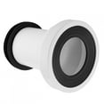 thumbnail image 2 of Toilet Pipe Connection, 75mm/3in Inner Diameter Toilet Drain Pipe Fitting PP+Rubber  For Split Toilets For Outlet Pipe For Integrated Toilets, 2 of 8