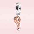 thumbnail image 1 of Campanilla de Plata de Ley 925 auténtica, colgante de noche celestial, cuenta de corazón, ratón, compatible con pandora, pulsera original, regalo de joyería para mujer Dengxun unisex, 1 of 2