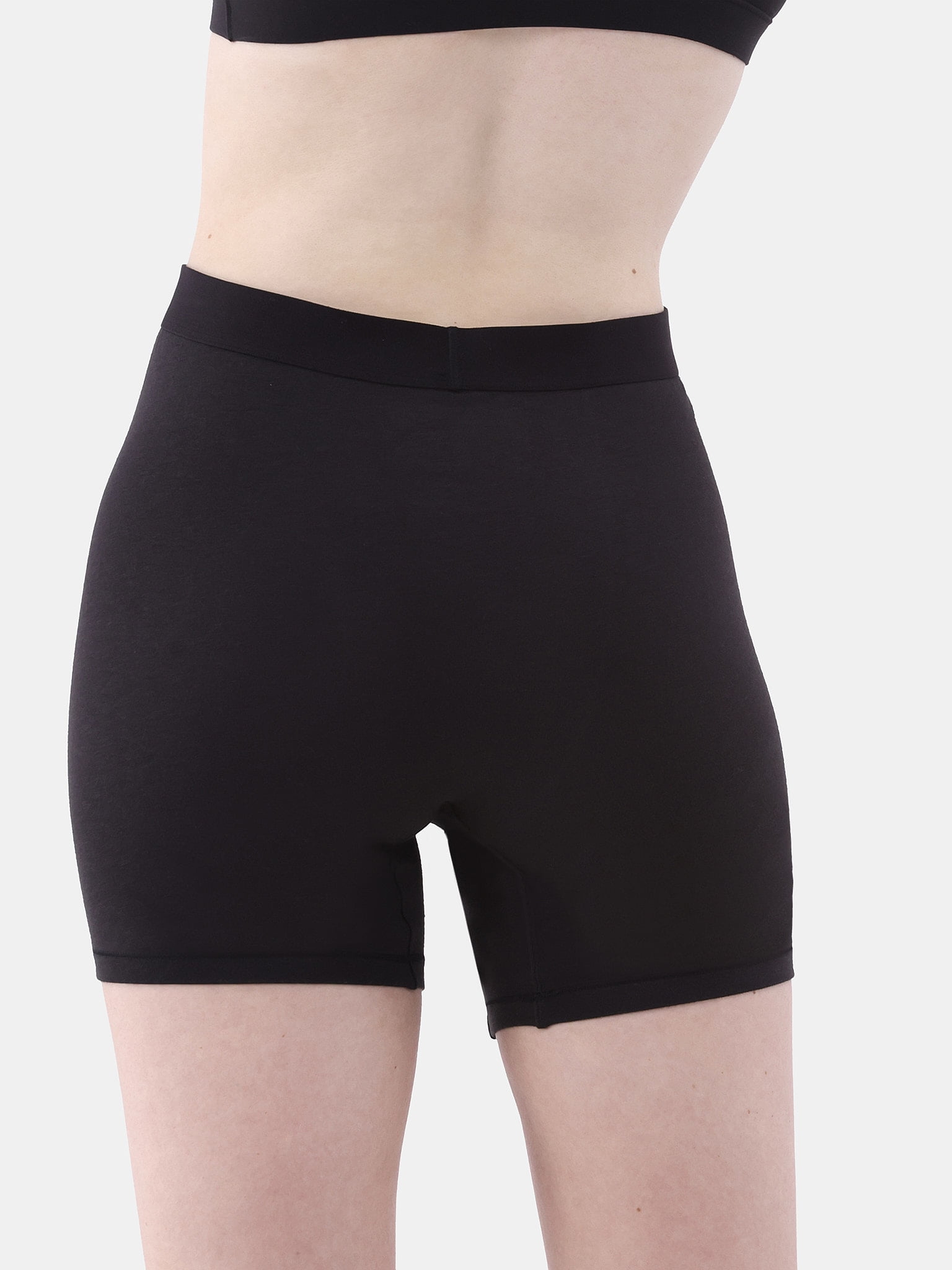 No Boundaries Cotton Stretch Ribbed Boxer Shorts, Women's XS-3XL