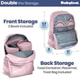 thumbnail image 3 of Mochila original p/perros Doggy Bag™ de Rubyloo. Bolsa p/suplidos p/perros + 2 tazones sin BPA p/perros, bolsa premios, contenedor transporte, esterilla. Gran regalo para mamá y dueño p/perros, 3 of 3