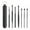 Black, variant on Ear Pick Set 7-Piece, Black, 1 Setinnovative Spring Ear Wax Cleaner Tool Set,Stainless Steel Ear Cleansing Tool,Ear Curette Earwax Removal Kit with Storage Box, Easter Mother'S Day Makeup Organizers